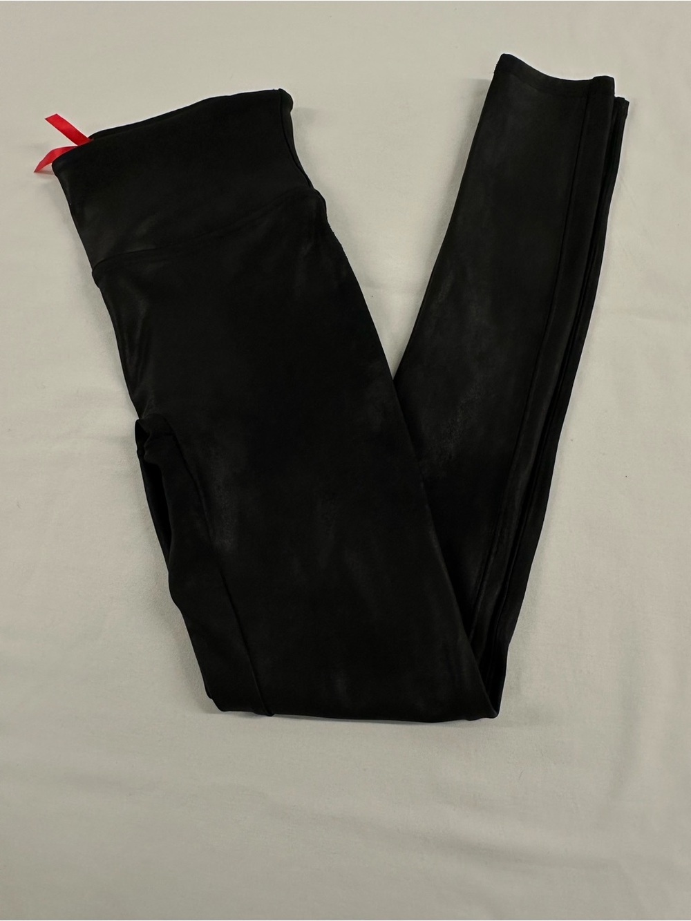 SPANX Faux Leather Leggings - Very Black Size Medium
